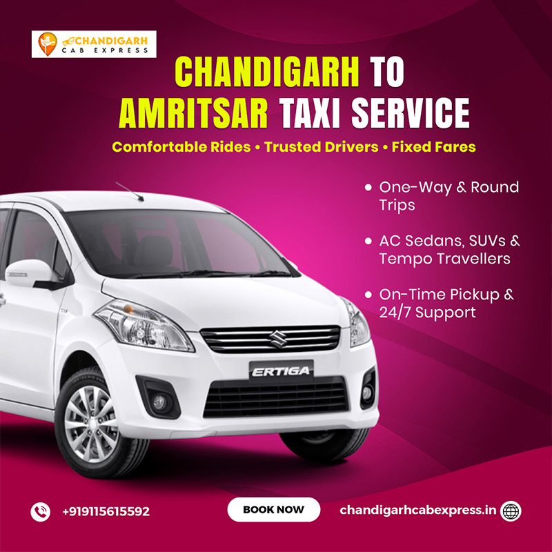Chandigarh to Amritsar Taxi