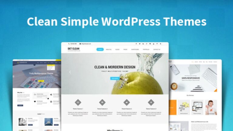 Best Simple Clean WordPress Themes for a Modern Website Look