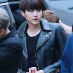 Jungkook leather jacket