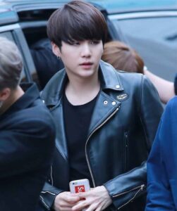 Jungkook leather jacket