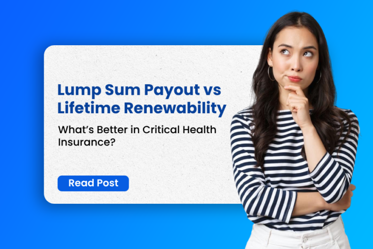 Lump Sum Payout in Critical Health Insurance