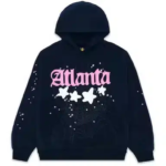 Navy Sp5der Atlanta Hoodie
