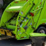 Recycling truck for mixed domestic waste collection in residential areas