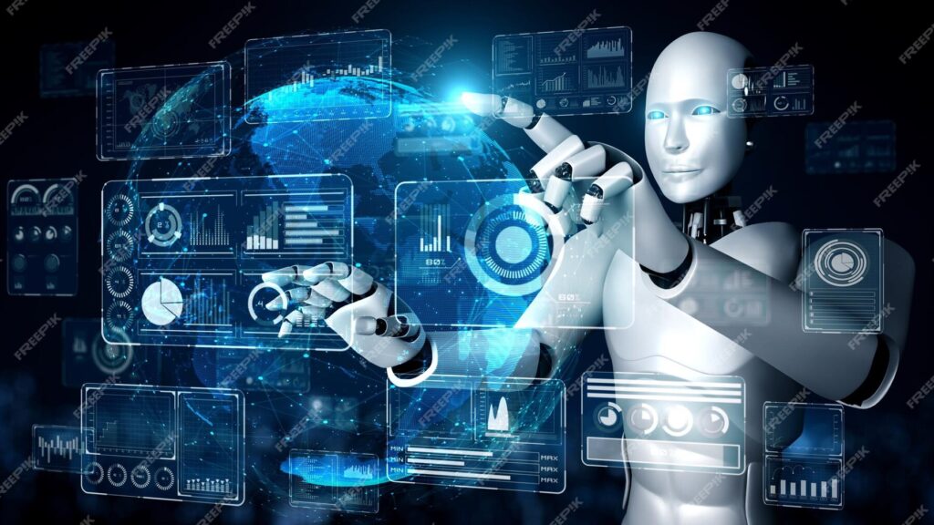ai-hominoid-robot-touching-virtual-hologram-screen-showing-concept-big-data_31965-48928