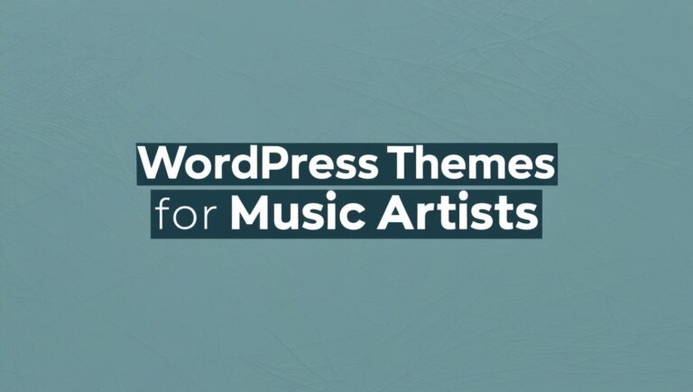 Music Artist WordPress Themes
