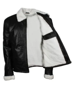 leather jacket with fur lining