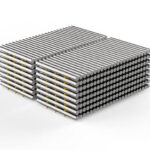 3d rendering heap of shiny aluminium billets in factory