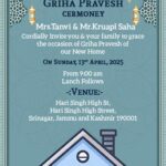 Crafty art griha parvesh template