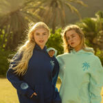 pink palm puff hoodie