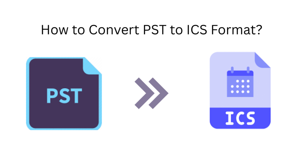 how to convert pst to ICS format?