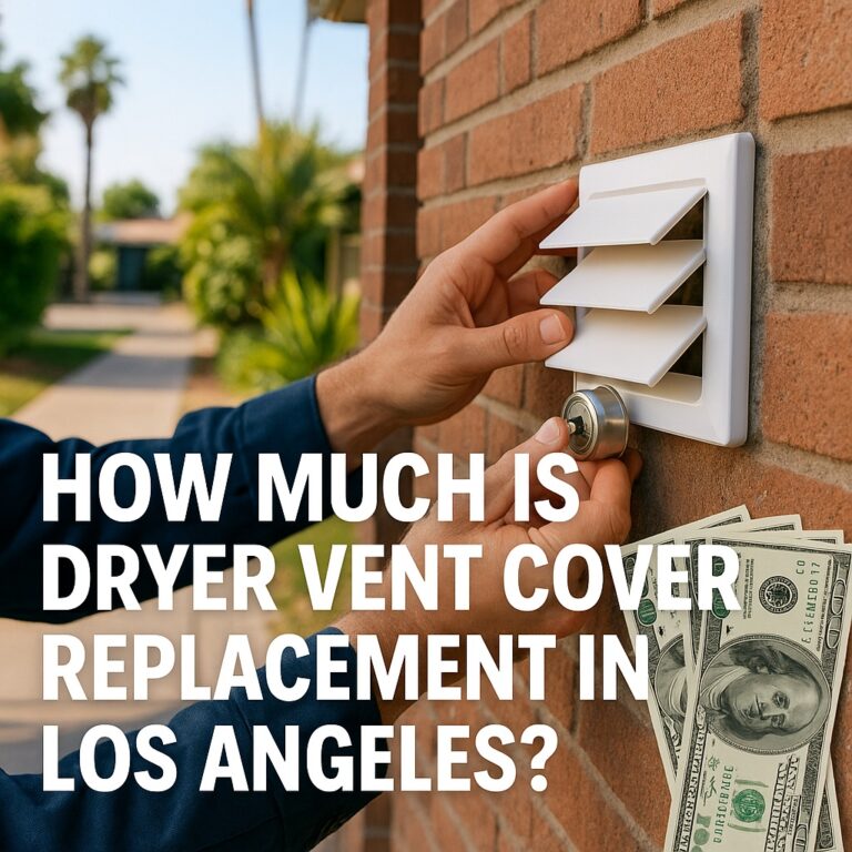 What Is the Cost of Dryer Vent Cover Replacement in Los Angeles?