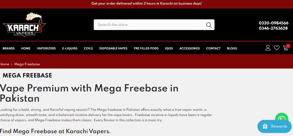 mega eliquid price in pakistan
