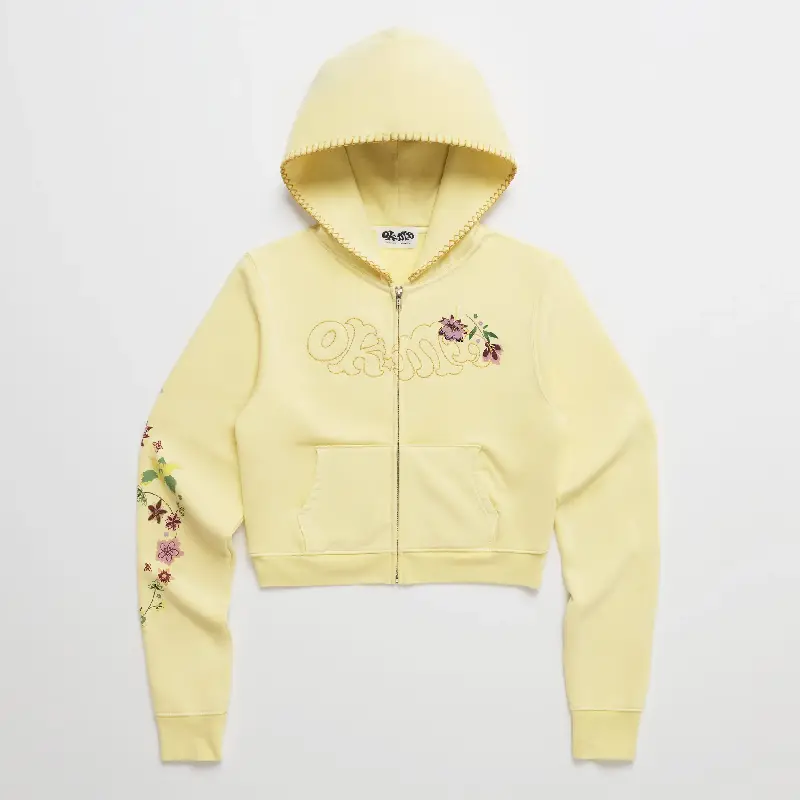 Madhappy sol Office Kiko Floral Shrunken Zip Up (3)