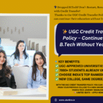 B-Tech credit transfer process in India for students saving time and cost.