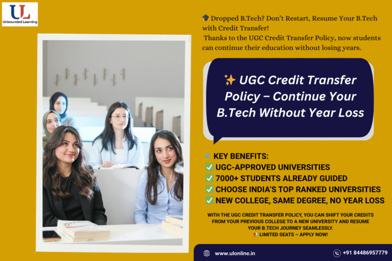 B-Tech credit transfer process in India for students saving time and cost.