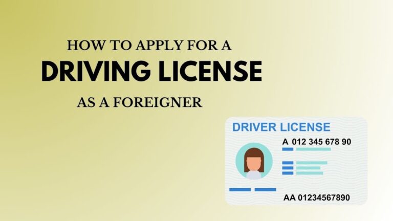 How to Apply for a Driving License as a Foreigner