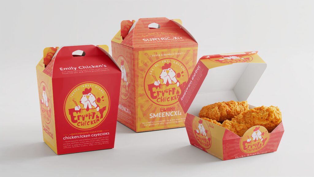 Custom Emily Chicken Boxes
