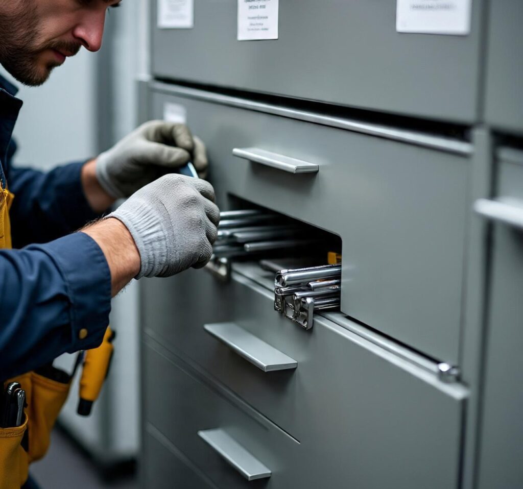 File Cabinet Lock Replacement.