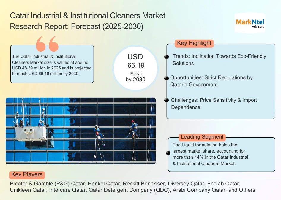 Qatar Industrial & Institutional Cleaners Market Research Report Forecast (2025-2030)
