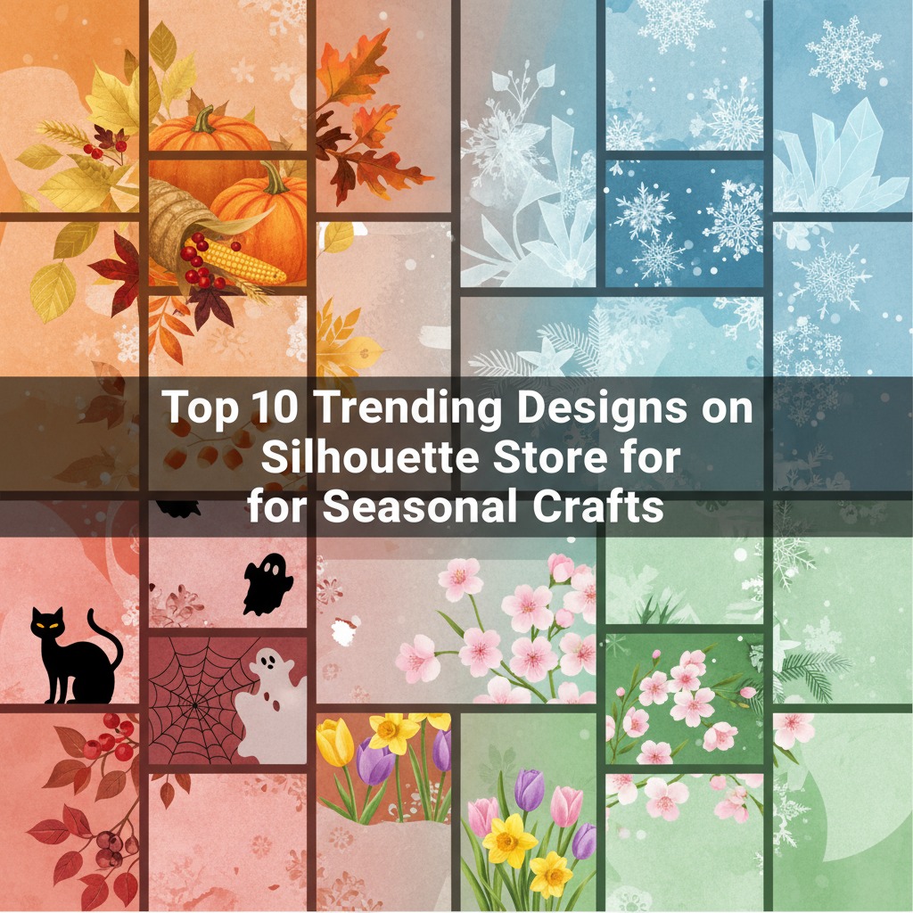 Top 10 Trending Designs on Silhouette Store for Seasonal Crafts