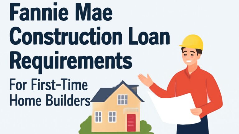 fannie mae construction loan requirements