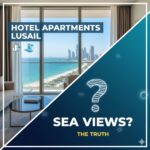 Do hotel apartments for rent in Lusail offer sea views