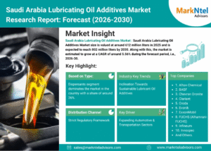 Saudi Arabia Lubricating Oil Additives Market Research Report Forecast (2026-2030)
