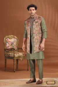 Mehndi Green Kurta Set