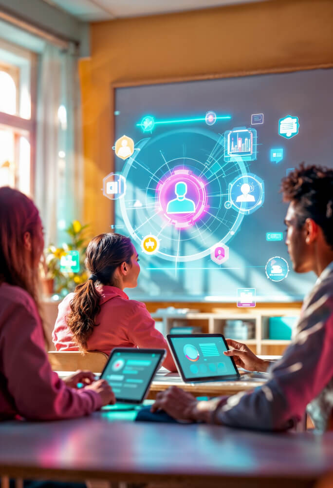 Modern Network Marketing Software Architecture design concept showing connected systems and data flow for MLM business scalability