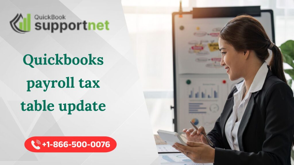 Quickbooks payroll tax table update