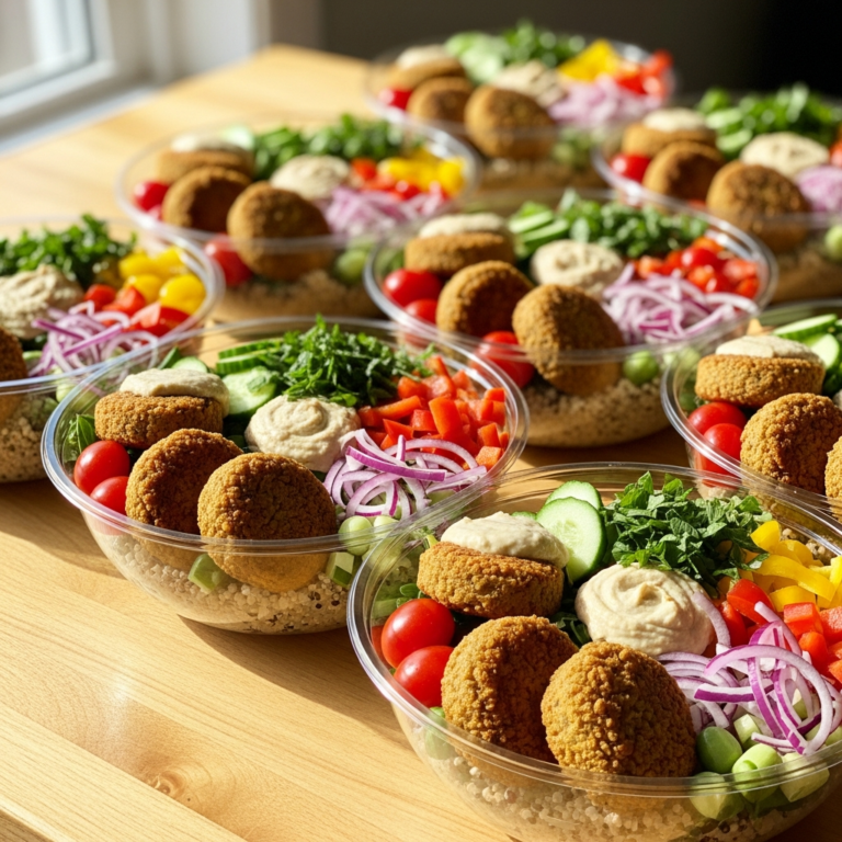 Healthy Falafel Meal Prep Bowls for the Week