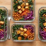 Crunchy Tofu Kale Salad for Weight-Loss Meal Prep