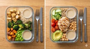 Meal-Prep Buddha Bowls With Tofu or Chicken Recipe