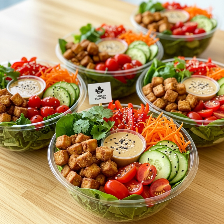 Vegan Tofu Salad Meal Prep Bowls for Toronto Delivery