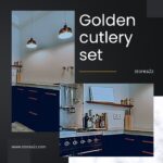 golden cutlery set