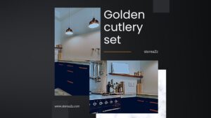 golden cutlery set