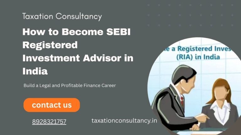 SEBI Registered Advisory & Taxation Consultancy Guide