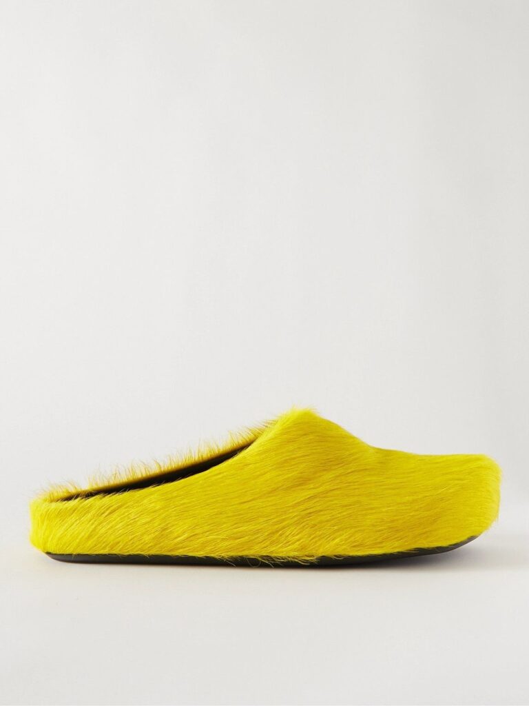 yellow marni slides