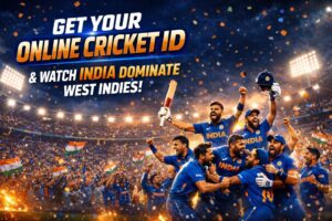 Get Your Online Cricket ID & Watch India Dominate West Indies!