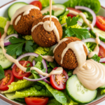 Classic Falafel Salad With Tahini Dressing