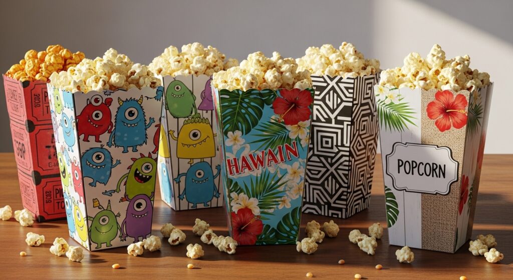 Custom popcorn boxes