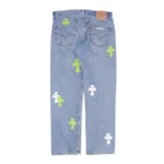 Levi's Chrome Hearts Jeans​ Blue Green White