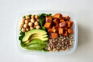 Sweet Potato & Chickpea Buddha Bowl Meal Prep
