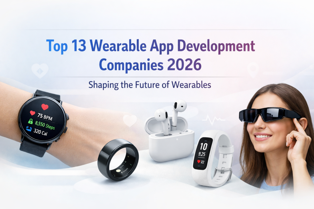 Top 13 Wearable App Development Companies 2026 Shaping the Future of Wearables