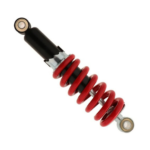 Electric Two Wheeler Shockers with red coil spring and black hydraulic damper for enhanced suspension performance