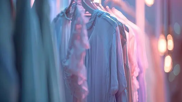 colorful-assortment-of-clothes-hanging-on-a-rack-photo