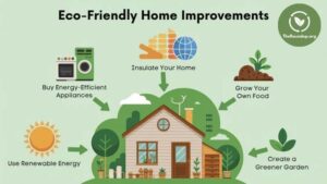 Diagram showing the most eco-friendly home improvements