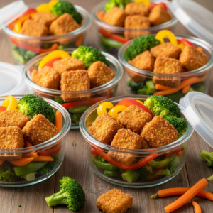 Air-Fried Tofu Meal Prep Bowls