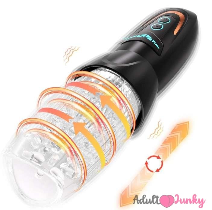 Black-Automatic-Thrusting-Masturbator-For-Men
