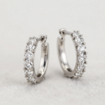 diamond hoop earrings